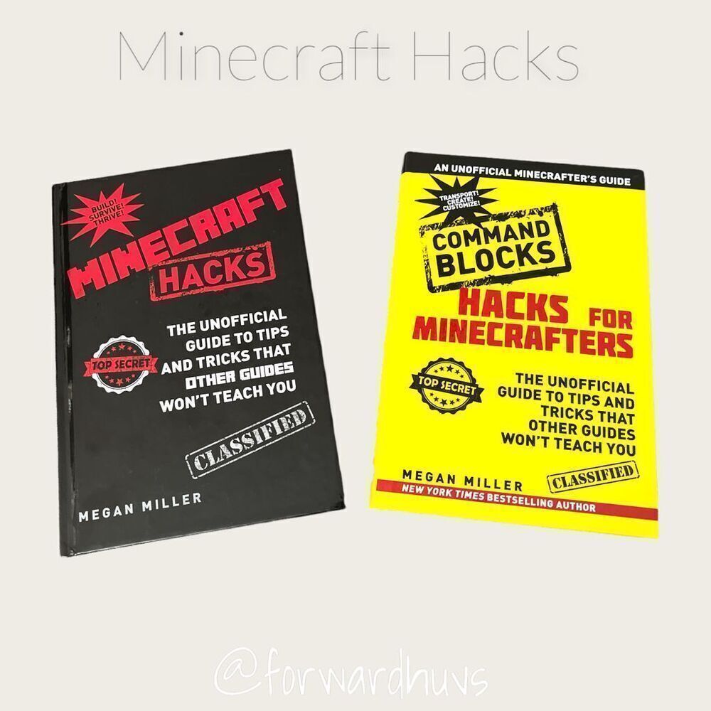 Skyhorse Publishing | Minecraft Hacks - Hardcover Books x 2